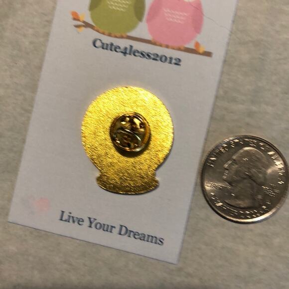 I’m Going to be Ok Crystal Ball Pin Brooch - Picture 2 of 2